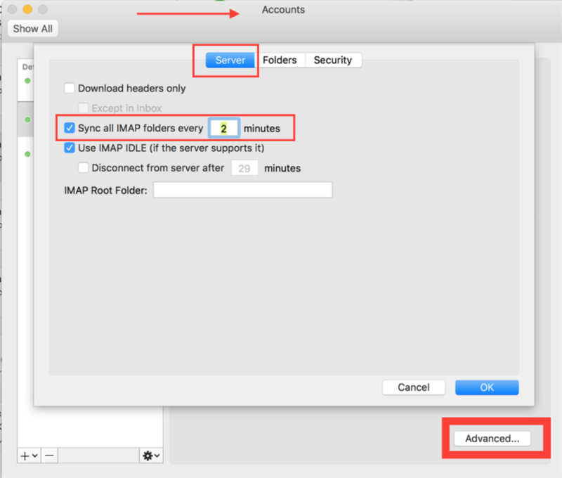 my outlook for mac intermitting syncing